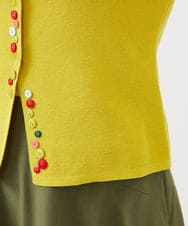 GBFEE05360 Sybilla(シビラ) カラーボタンカーディガン イエロー