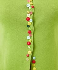 GBFEE05360 Sybilla(シビラ) カラーボタンカーディガン グリーン