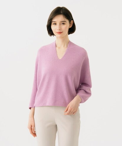 GBFEE50300 Sybilla Vネックフォルムニット