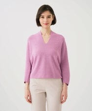 GBFEE50300 Sybilla(シビラ) Vネックフォルムニット ピンク