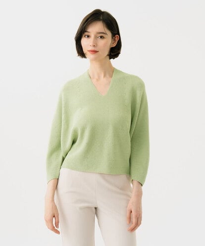 GBFEE50300 Sybilla Vネックフォルムニット