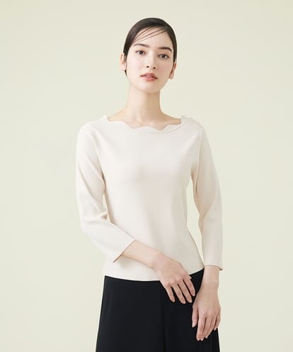 GBFET01290 Sybilla スカラップ襟プルオーバー