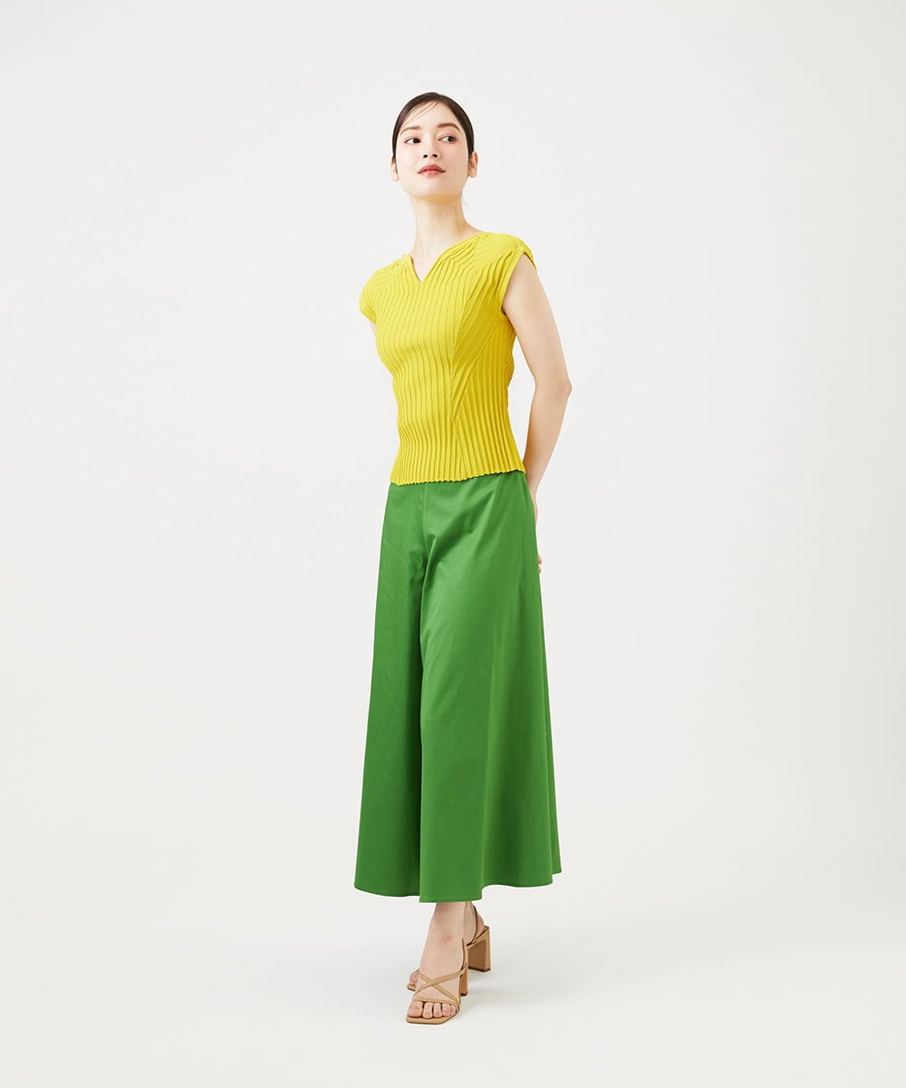 GBFGD30330 Sybilla(シビラ) ハートモチーフリブニット イエロー