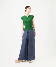 GBFGD30330 Sybilla(シビラ) ハートモチーフリブニット グリーン