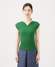 GBFGD30330 Sybilla(シビラ) ハートモチーフリブニット グリーン