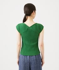 GBFGD30330 Sybilla(シビラ) ハートモチーフリブニット グリーン