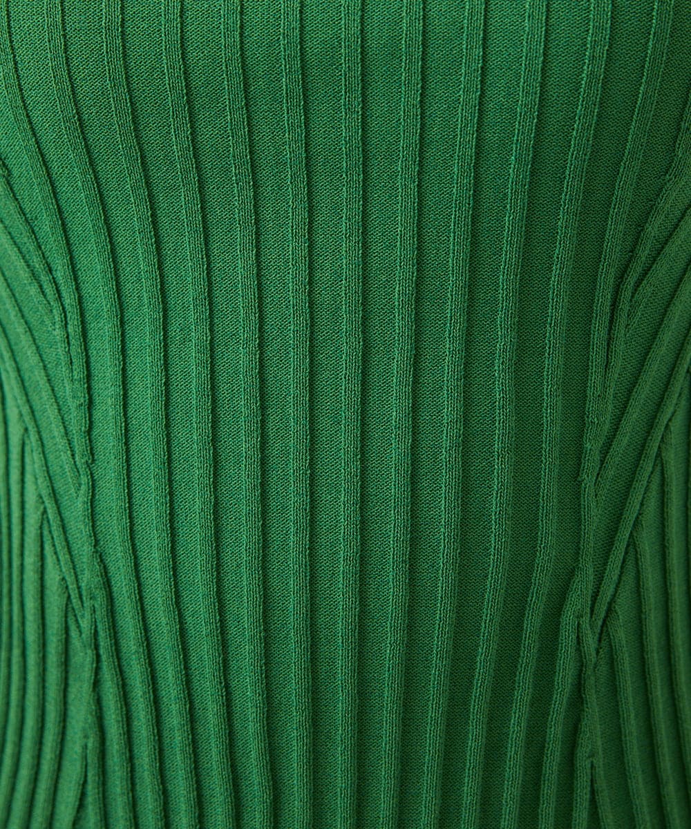 GBFGD30330 Sybilla(シビラ) ハートモチーフリブニット グリーン