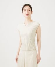 GBFGD30330 Sybilla(シビラ) ハートモチーフリブニット アイボリー