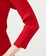 GBFGD31360 Sybilla(シビラ) ハートモチーフリブカーディガン レッド