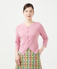 GBFGE01360 Sybilla(シビラ) ジグザグカーディガン ピンク