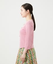 GBFGE01360 Sybilla(シビラ) ジグザグカーディガン ピンク