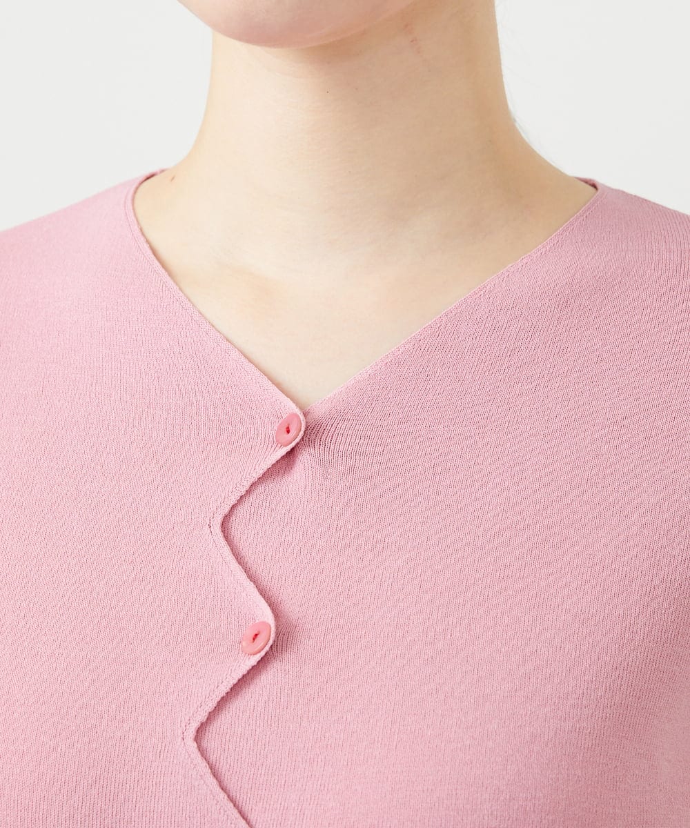 GBFGE01360 Sybilla(シビラ) ジグザグカーディガン ピンク