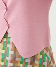 GBFGE01360 Sybilla(シビラ) ジグザグカーディガン ピンク