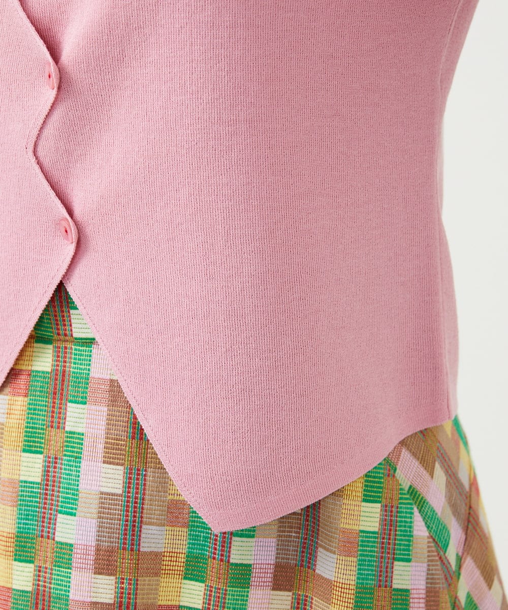 GBFGE01360 Sybilla(シビラ) ジグザグカーディガン ピンク