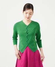 GBFGE01360 Sybilla(シビラ) ジグザグカーディガン グリーン