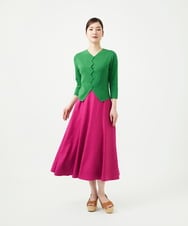 GBFGE01360 Sybilla(シビラ) ジグザグカーディガン グリーン