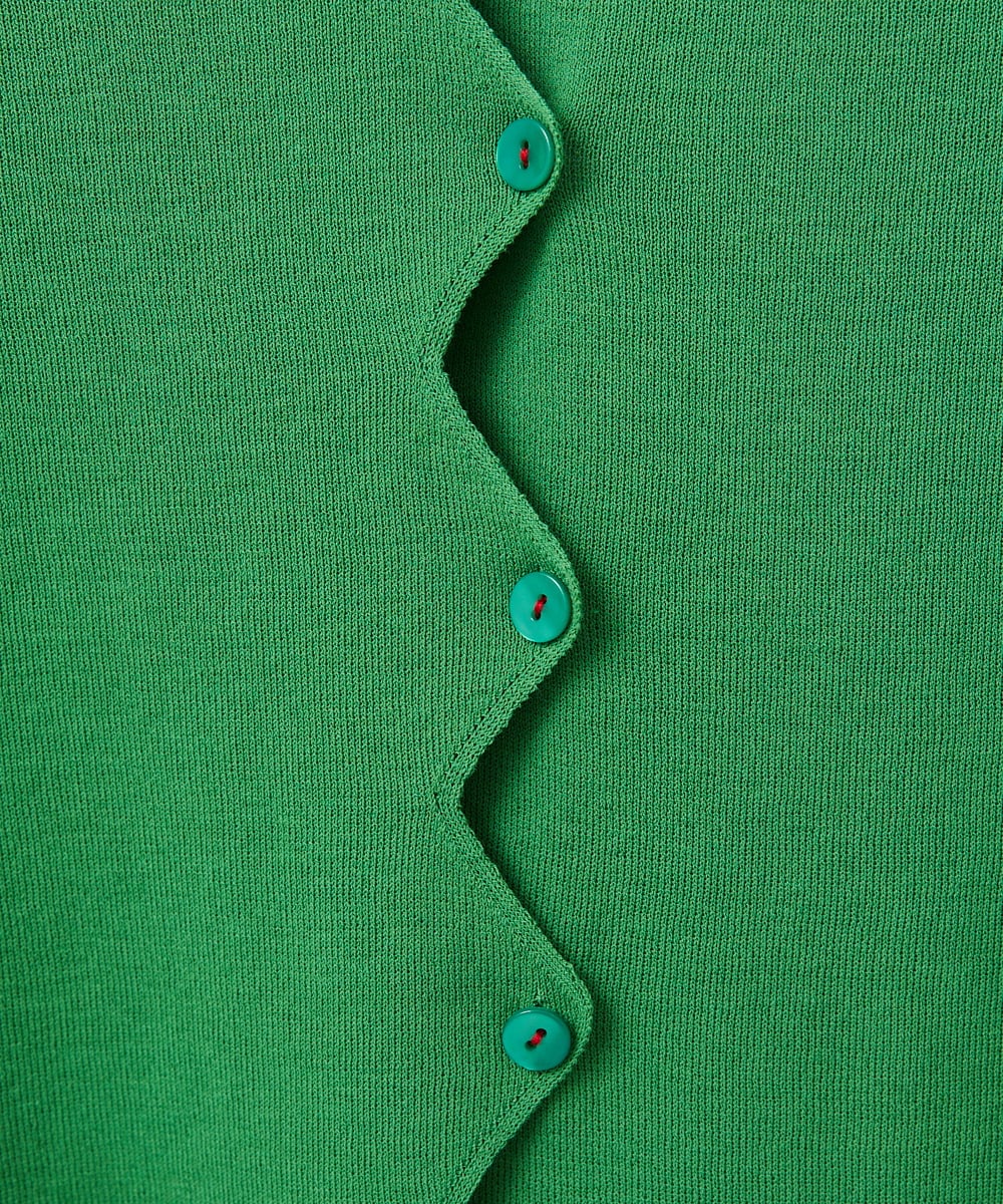 GBFGE01360 Sybilla(シビラ) ジグザグカーディガン グリーン