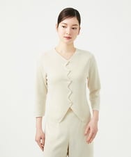 GBFGE01360 Sybilla(シビラ) ジグザグカーディガン アイボリー