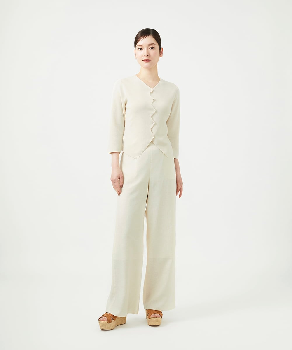 GBFGE01360 Sybilla(シビラ) ジグザグカーディガン アイボリー