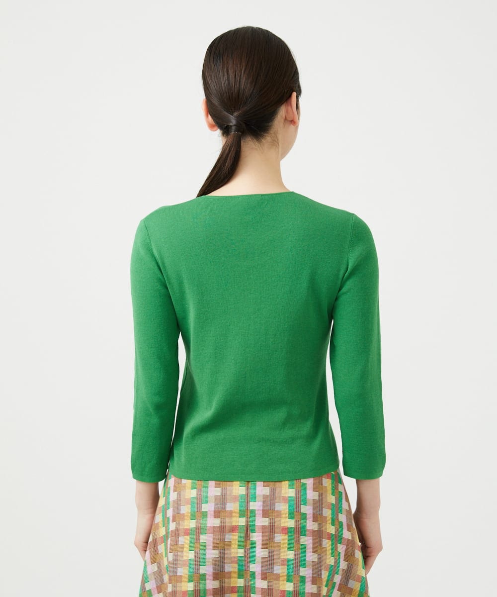 GBFGE02330 Sybilla(シビラ) ダイヤキーホールニット グリーン