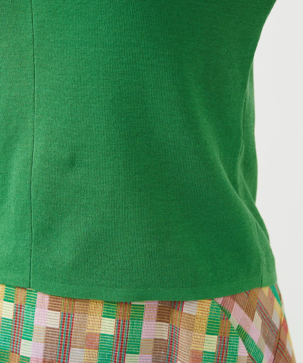 GBFGE02330 Sybilla(シビラ) ダイヤキーホールニット グリーン