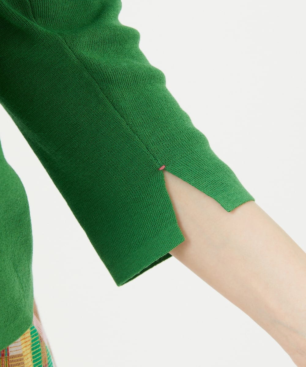 GBFGE02330 Sybilla(シビラ) ダイヤキーホールニット グリーン