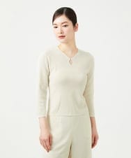 GBFGE02330 Sybilla(シビラ) ダイヤキーホールニット アイボリー