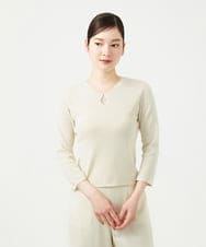 GBFGE02330 Sybilla(シビラ) ダイヤキーホールニット アイボリー