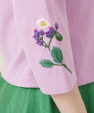 GBFGS03430 Sybilla(シビラ) ローズヒップエンブロイダリープルオーバー ラベンダー