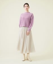 GBFGS07290 Sybilla(シビラ) ボトルネックプルオーバー ピンクパープル