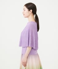 GBFHD01330 Sybilla(シビラ) ケープデザインニット ラベンダー