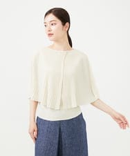 GBFHD01330 Sybilla(シビラ) ケープデザインニット アイボリー