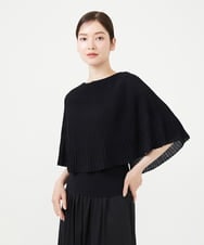 GBFHD01330 Sybilla(シビラ) ケープデザインニット ブラック