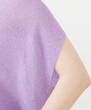 GBFHD30270 Sybilla(シビラ) ペーパーヤーンVネックフォルムニット ラベンダー