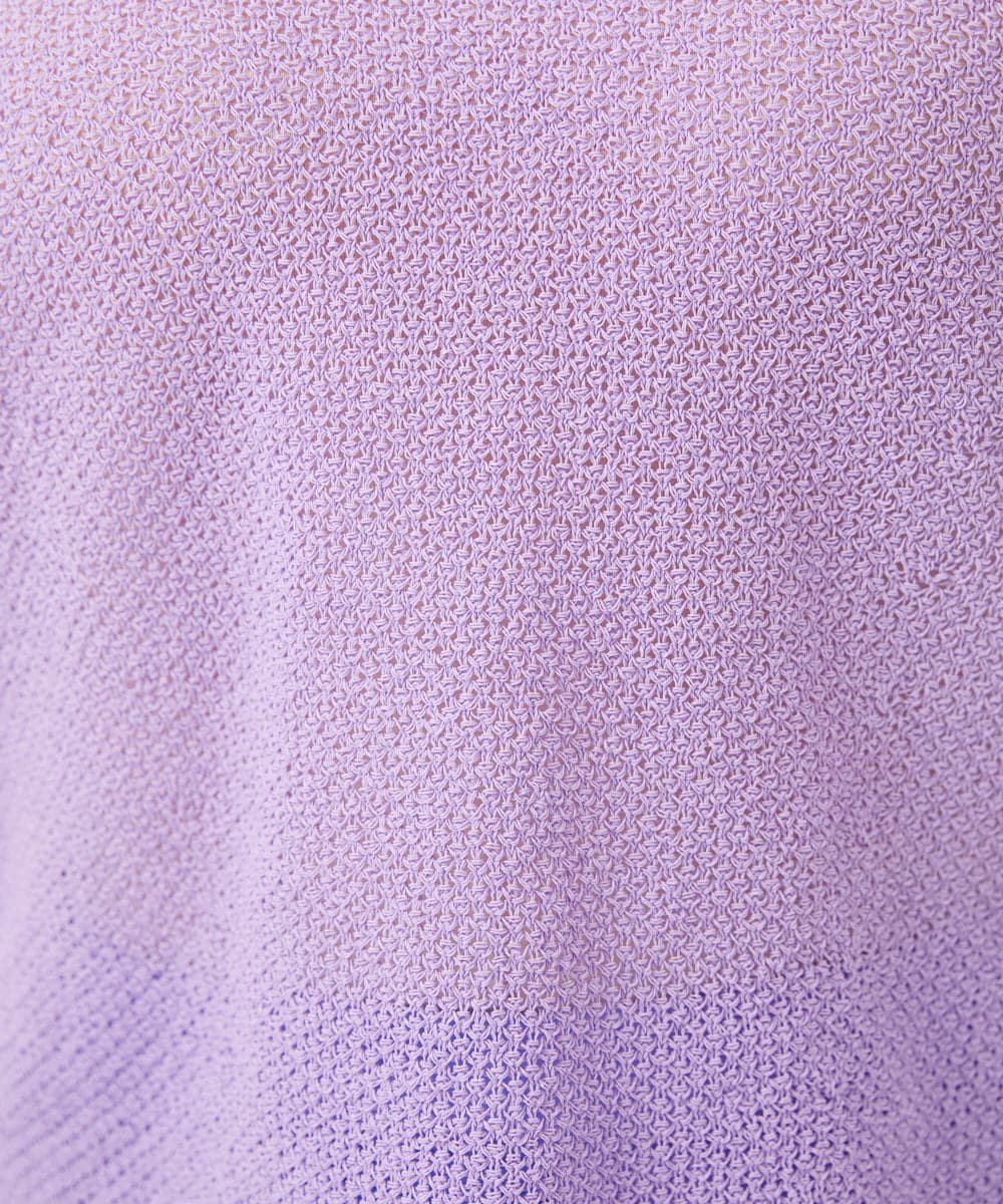 GBFHD30270 Sybilla(シビラ) ペーパーヤーンVネックフォルムニット ラベンダー