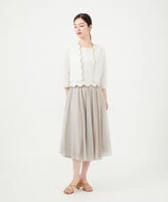 GBFHD31300 Sybilla(シビラ) スカラップヘムノースリーブニット アイボリー