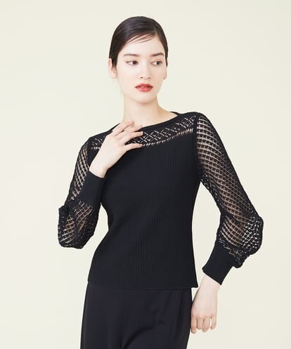 GBFHP02300 Sybilla レーシーニットプルオーバー
