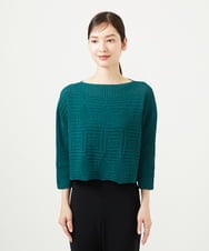GBFJA71300 Sybilla(シビラ) ペーパーヤーンジオメトリックプルオーバー グリーン