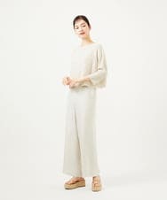 GBFJA71300 Sybilla(シビラ) ペーパーヤーンジオメトリックプルオーバー ホワイト