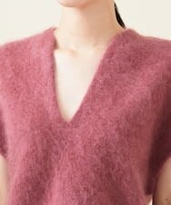 GBFJT01450 Sybilla(シビラ) カシミヤVネックプルオーバー ピンク