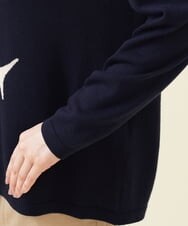 GBFJT04390 Sybilla(シビラ) バードインターシャプルオーバー ダークネイビー