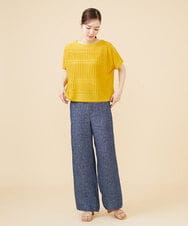 GBFJV01290 Sybilla(シビラ) ピンタック編みプルオーバー イエロー