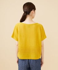 GBFJV01290 Sybilla(シビラ) ピンタック編みプルオーバー イエロー