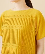 GBFJV01290 Sybilla(シビラ) ピンタック編みプルオーバー イエロー