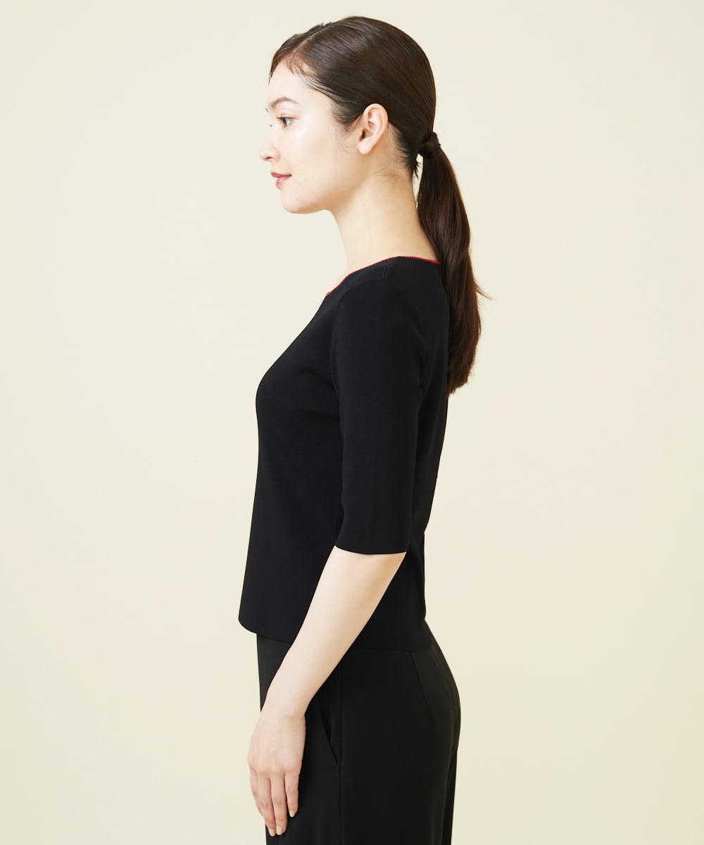 GBFJV03330 Sybilla(シビラ) ダイヤモチーフクロッシェプルオーバー ブラック