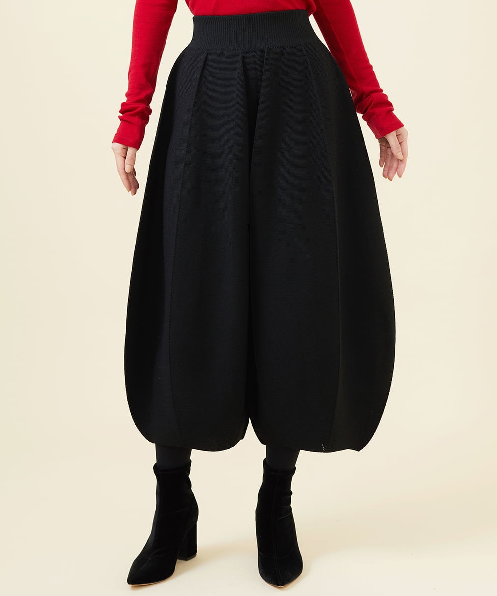 GBGAB01360 Sybilla(シビラ) コクーンニットパンツ ブラック