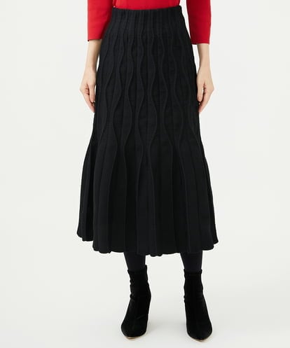 GBGAD01700 Sybilla レリーフニットスカート