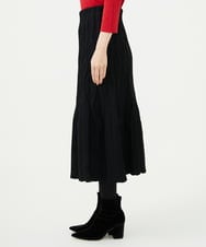 GBGAD01700 Sybilla(シビラ) レリーフニットスカート ブラック