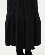 GBGAD01700 Sybilla(シビラ) レリーフニットスカート ブラック