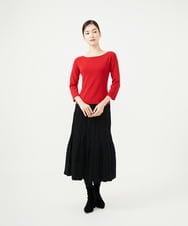 GBGAD01700 Sybilla(シビラ) レリーフニットスカート ブラック